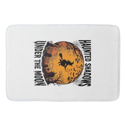 Halloween Moon Witch Vintage Spooky Night Shirt_1 Bath Mat