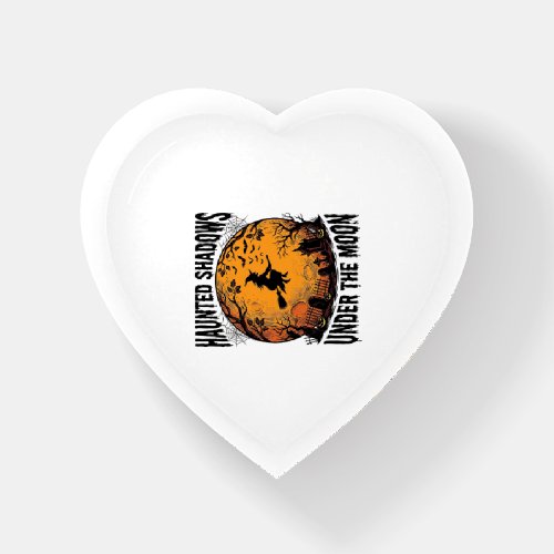 Halloween Moon Witch Vintage Spooky Night Shirt_1 Paperweight