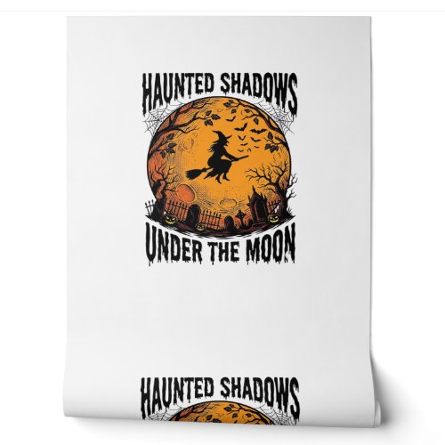 Halloween Moon Witch Vintage Spooky Night Shirt_1 Wallpaper