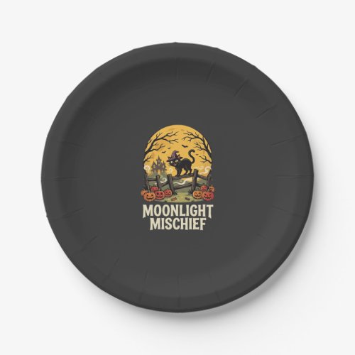 Halloween Moonlight Mischief Paper Plates
