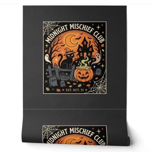 Halloween Moonlit Cat Haunt_2 Wallpaper