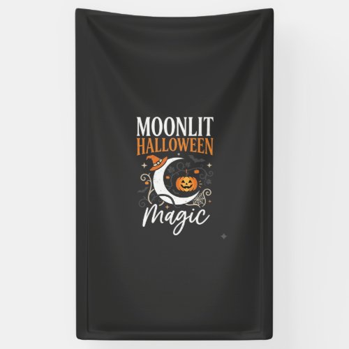 Halloween Moonlit October Magic Banner