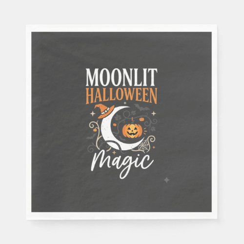 Halloween Moonlit October Magic Napkins