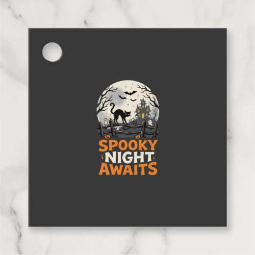 Halloween Moonlit Spooky Night Favor Tags