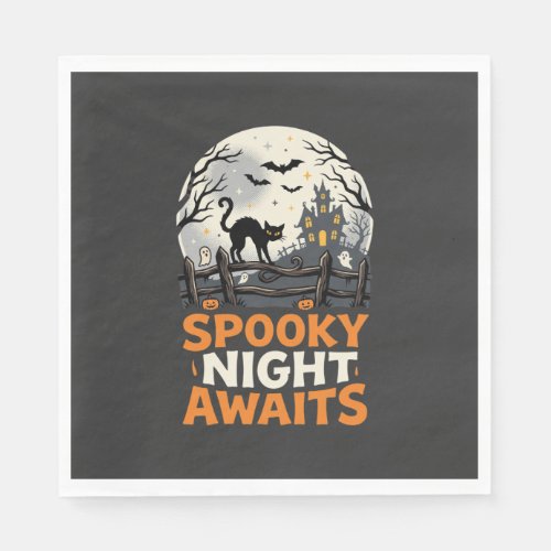 Halloween Moonlit Spooky Night Napkins