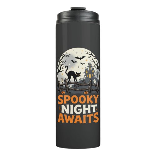 Halloween Moonlit Spooky Night Thermal Tumbler