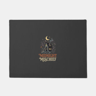 Halloween Moonlit Witch Cottage Doormat