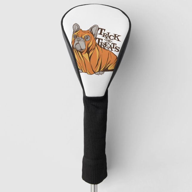 Halloween mops golf head cover (Front)