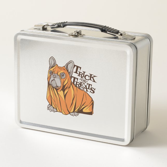 Halloween mops metal lunch box (Front)