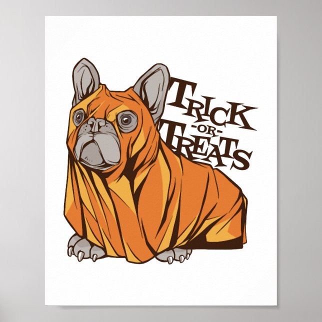 Halloween mops poster (Front)