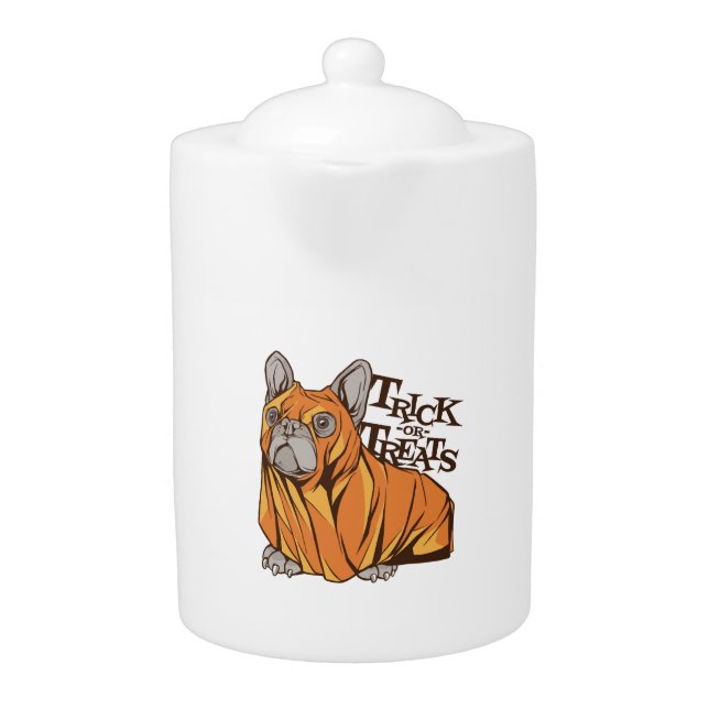Halloween mops teapot (Front)