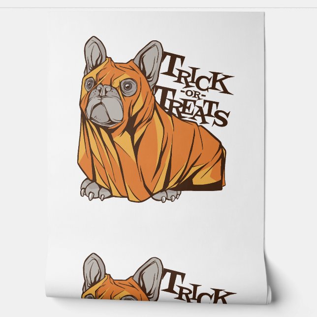 Halloween mops wallpaper  (Unrolling)