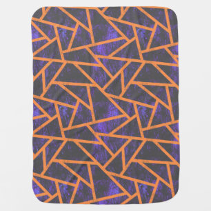 Halloween mosaic patttern baby blanket