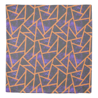 Halloween mosaic patttern duvet cover