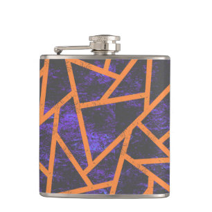 Halloween mosaic patttern flask