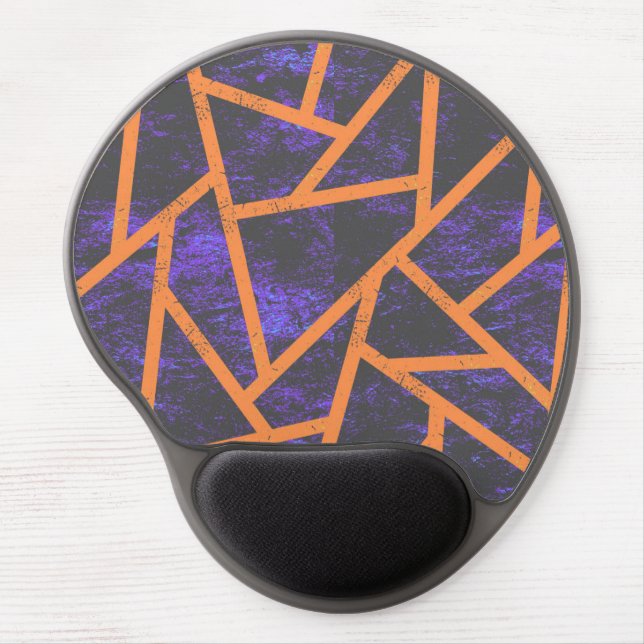Halloween mosaic patttern gel mouse pad (Front)