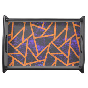 Halloween mosaic patttern serving tray