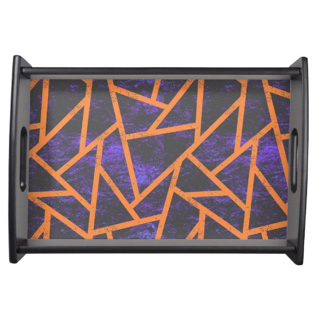 Halloween mosaic patttern serving tray (Front)