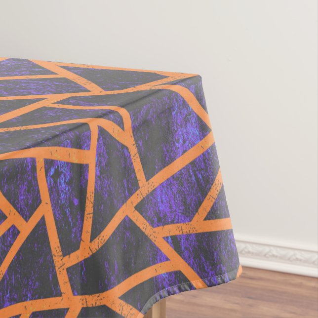 Halloween mosaic patttern tablecloth (In Situ)