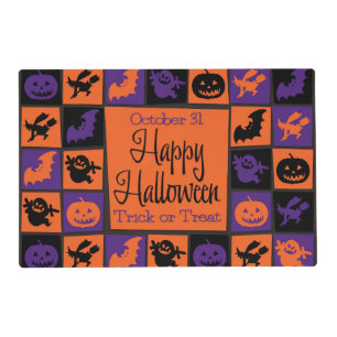 Halloween mosaic placemat