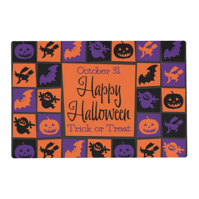 Halloween mosaic placemat (Front)