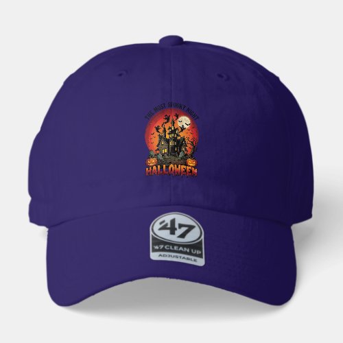 Halloween Most Spooky Night Haunted House Ghosts P 47 Brand Hat