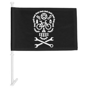 Halloween mountain bike MTB cycling bicycle sugar Car Flag