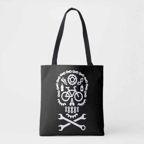 Halloween mountain bike MTB cycling bicycle sugar Tote Bag