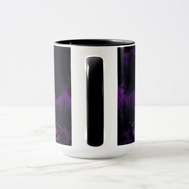 Halloween Mug – Creepy Cute Pumpkin & Ghost Galaxy (Handle)