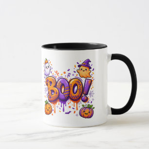 Halloween mug Kawaii Boo design