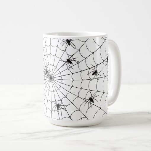 Halloween Mug Spiders And Spider Web Coffee Mug 