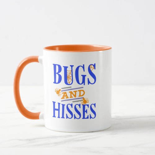 Halloween Mugs  Spiders Bugs Creepy Crawlers