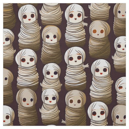 Halloween mummies fabric