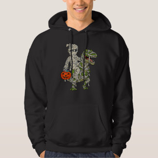 Halloween Mummies Riding Mummy Rex Vampire Boys Hoodie