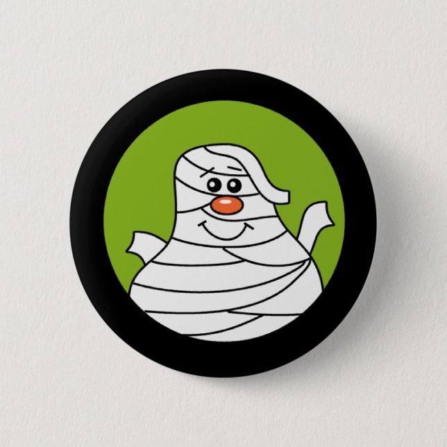 Halloween Mummy Button (Front)