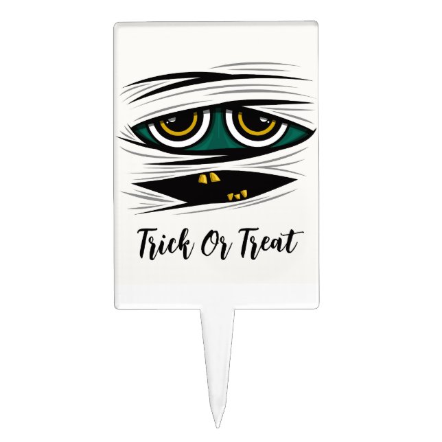 Halloween Mummy Cake Topper (Front)