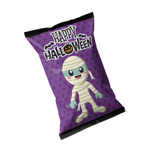 Halloween Mummy Chip Bag Wrappers Party Favors Notepad