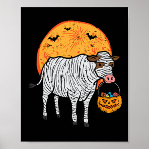 Halloween Mummy Cow Trick Treat Farm Costume Boys Poster