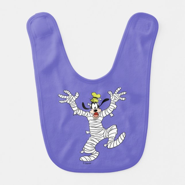 Halloween Mummy Goofy Baby Bib (Front)