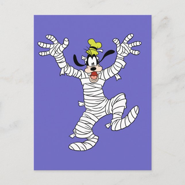 Halloween Mummy Goofy Postcard (Front)