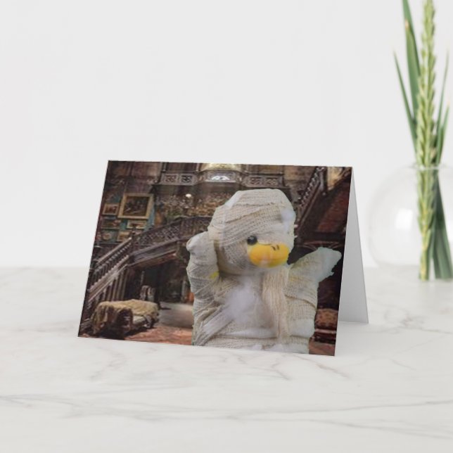 Halloween Mummy. Greeting Card (Front)