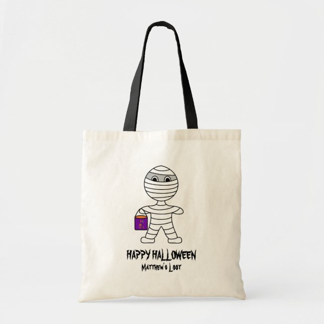 Halloween Mummy Loot Bag (Front)