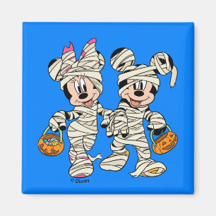 Halloween Mummy Mickey & Minnie Magnet