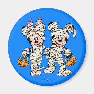 Halloween Mummy Mickey & Minnie Magnet