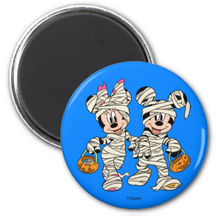 Halloween Mummy Mickey & Minnie Magnet