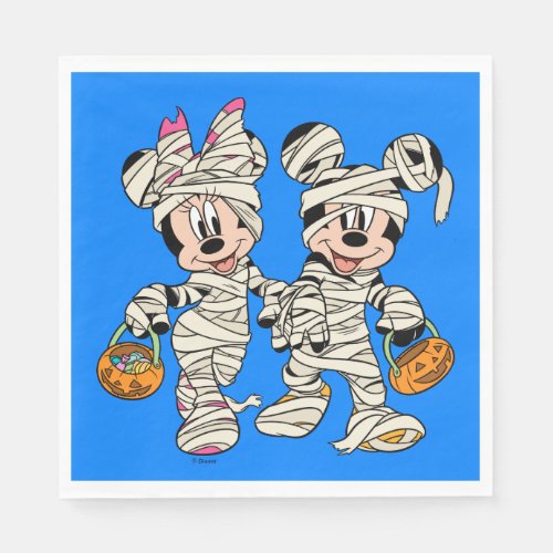 Halloween Mummy Mickey  Minnie Napkins