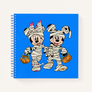 Halloween Mummy Mickey & Minnie Notebook
