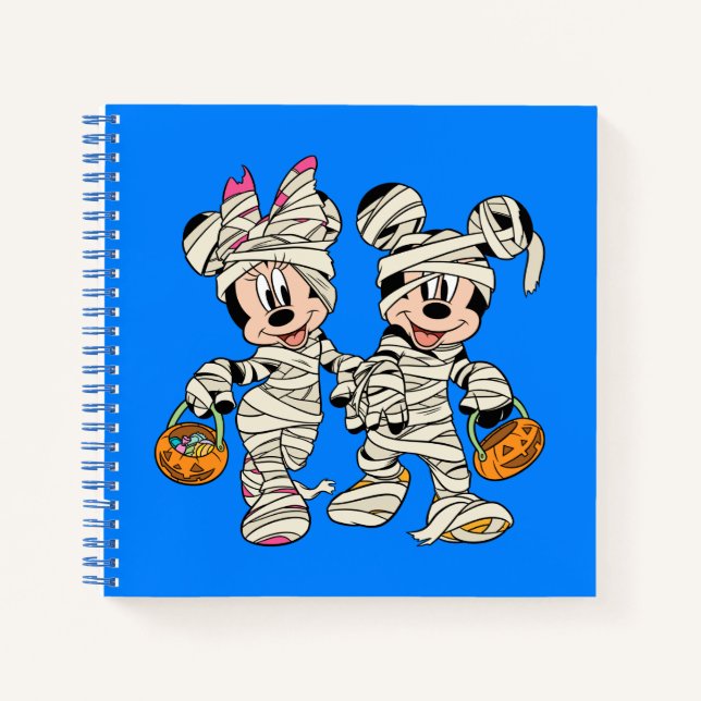 Halloween Mummy Mickey & Minnie Notebook (Front)