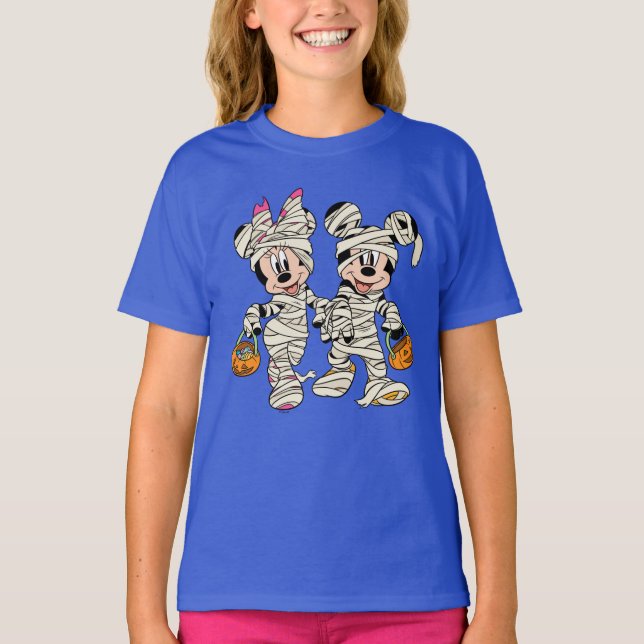 Halloween Mummy Mickey & Minnie T-Shirt (Front)