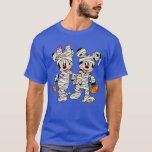 Halloween Mummy Mickey & Minnie T-Shirt<br><div class="desc">Happy Halloween from Mickey and Minnie! This cute Halloween graphic features Mickey Minnie all dressed up for Halloween.</div>